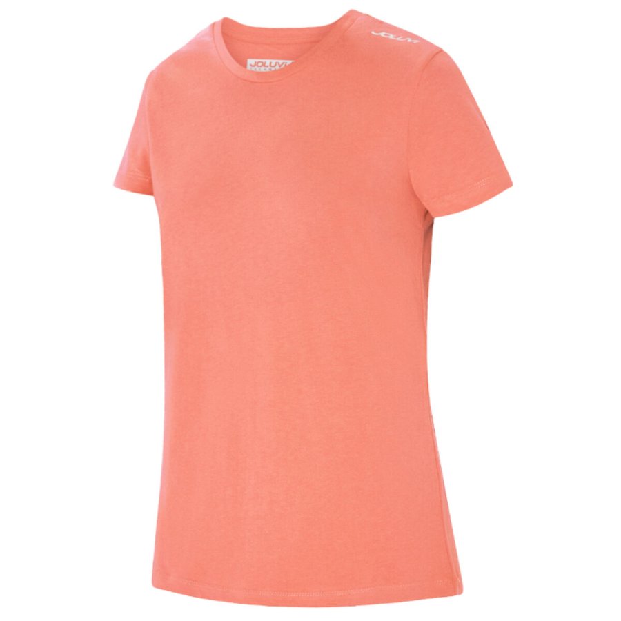 Kort�rmet T-shirt til Kvinder Joluvi Combed Cotton Orange #1