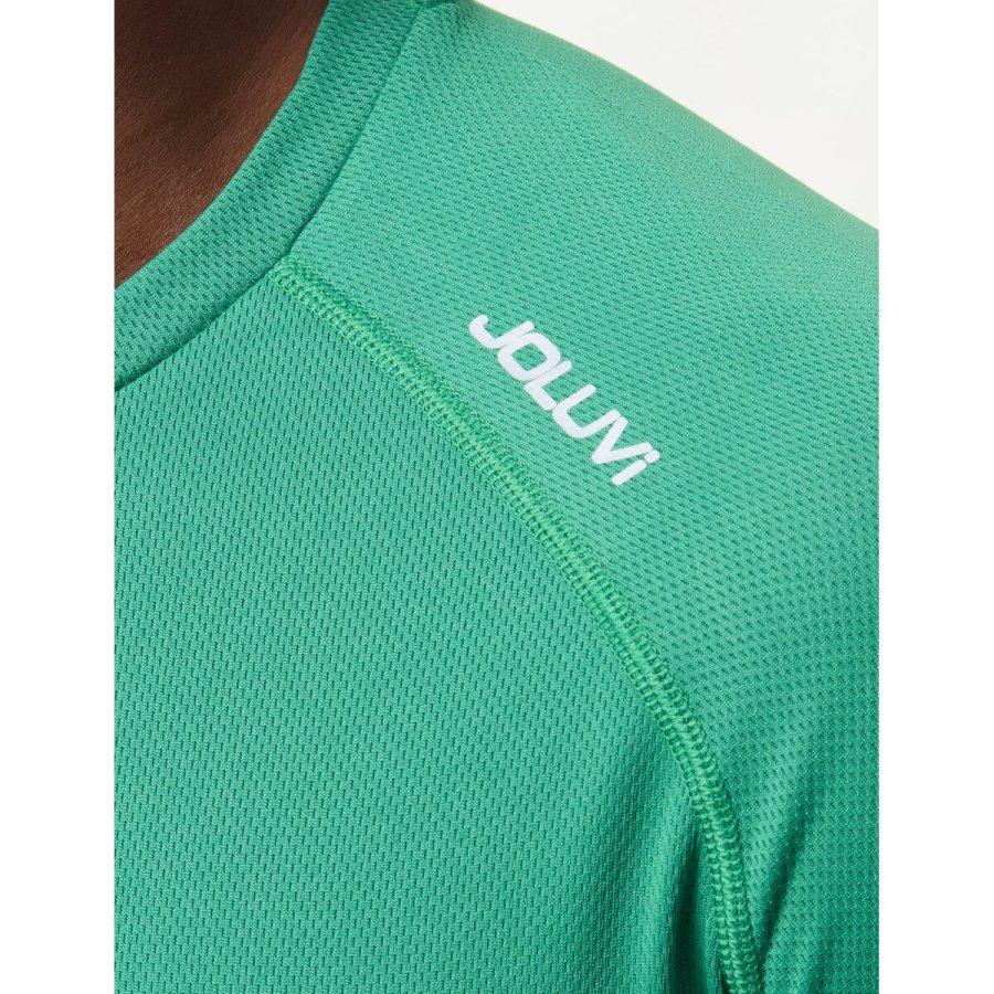 Kort�rmet T-shirt til M�nd Joluvi Silver Gr�n #5