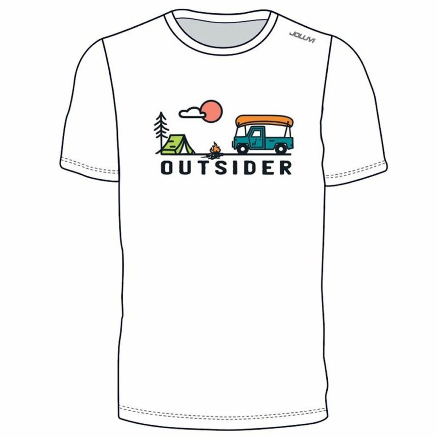 T-shirt Joluvi Outsider Camp Hvid #3
