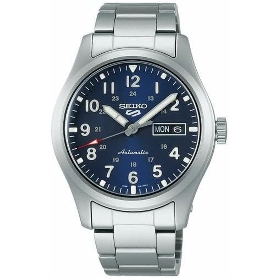 Herreur Seiko SPORTS AUTOMATIC Sort Slvfarvet #1