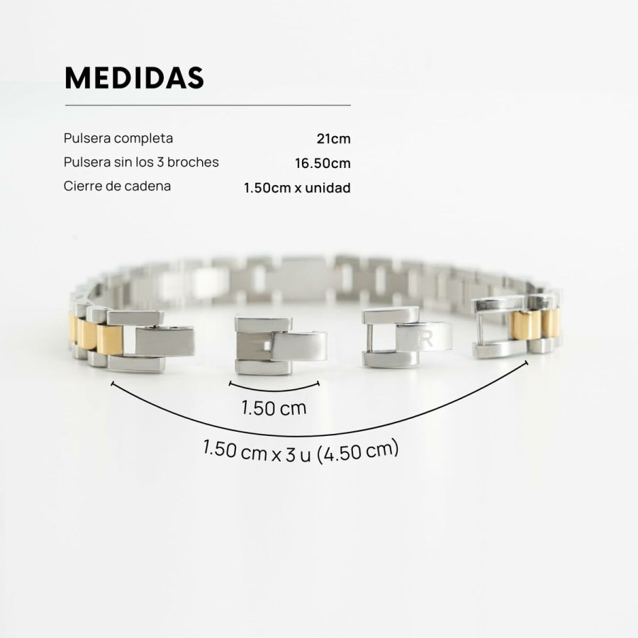 Armbnd til mnd Radiant RH000286 Slvfarvet #3
