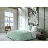 Nordisk cover Naturals FUNDA NORDICA BICOLOR REVERSIBLE Hvid Gr�n 200 x 200 cm Vendbar #5