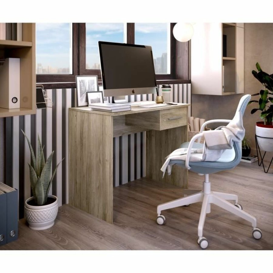 Skrivebord Brun Hrast Melamin 90 x 50 x 74 cm #6