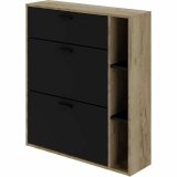 Skostativ Leona Brun Hrast Melamin 90 x 25 x 102 cm #1