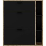 Skostativ Leona Brun Hrast Melamin 90 x 25 x 102 cm #9