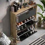 Skostativ Leona Brun Hrast Melamin 90 x 25 x 102 cm #17