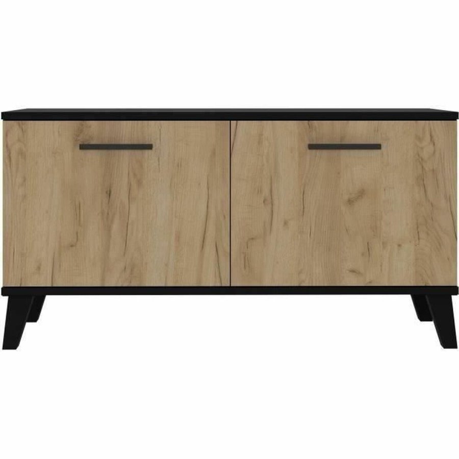 Skostativ THEO  Brun Sort Hrast Melamin 100 x 40 x 52 cm #9