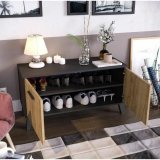 Skostativ THEO  Brun Sort Hrast Melamin 100 x 40 x 52 cm #17