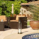 Laantarn Alexandra House Living Kobber Metal Glas 17 x 56 x 17 cm #2