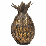 Lysestage Alexandra House Living Gylden Jern 18 x 28 x 18 cm Ananas #3