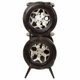 Hylder Alexandra House Living Mrkebrun Metal 51 x 117 x 97 cm #4