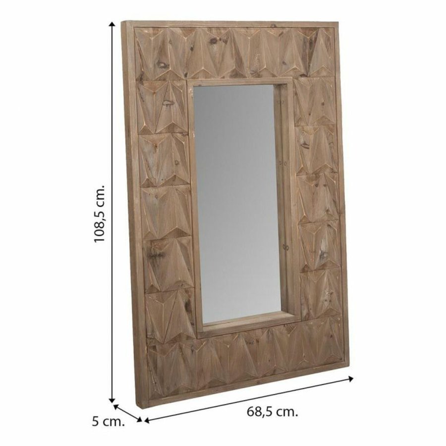 Vgspejl Alexandra House Living Hvid 10 x 114 x 73 cm Rektangulr #21