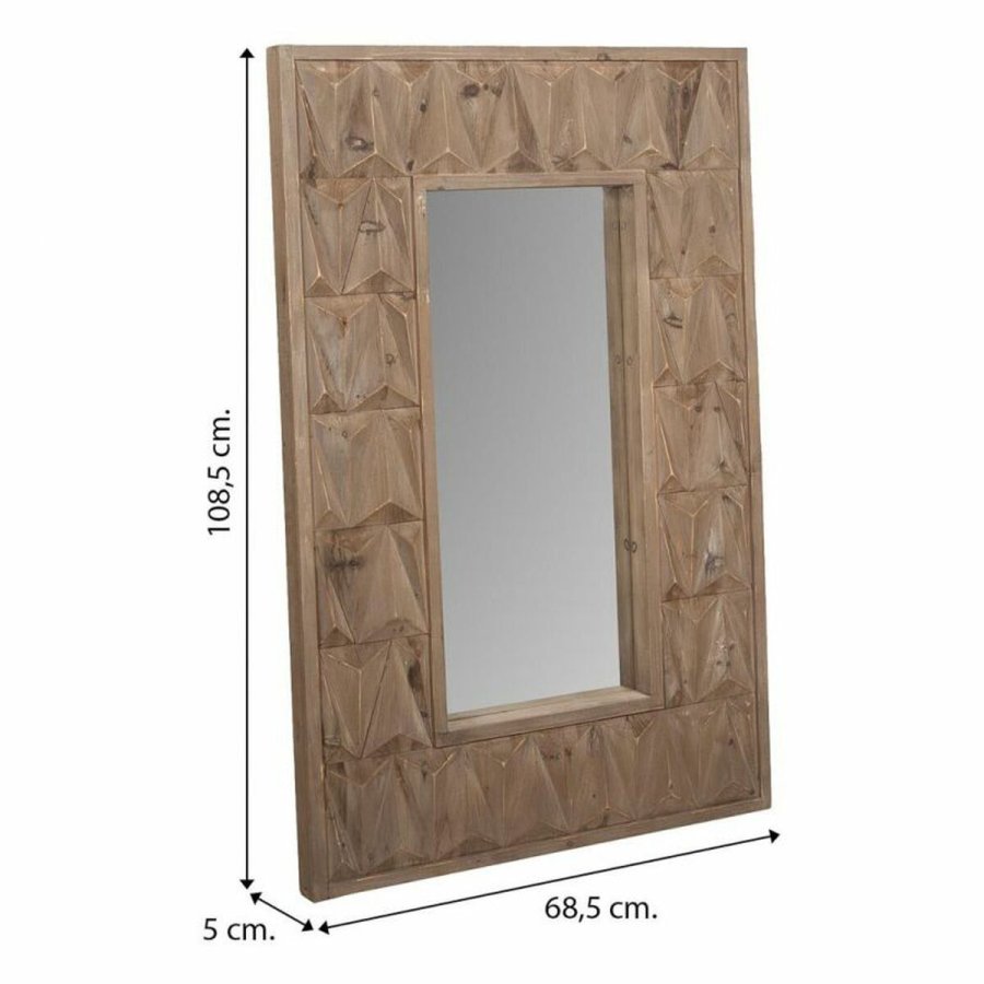 Vgspejl Alexandra House Living Hvid 10 x 114 x 73 cm Rektangulr #26