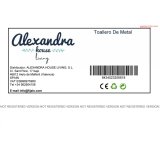 Fritstende hndkldestativ Alexandra House Living Hvid Jern 51 x 148 x 39 cm #3