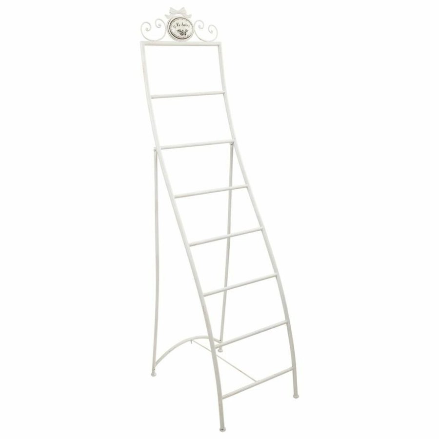 Fritstende hndkldestativ Alexandra House Living Hvid Jern 51 x 148 x 39 cm #1