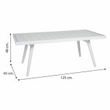 Sofabord Alexandra House Living Hvid 65 x 48 x 125 cm #5