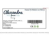 Vgspejl Alexandra House Living Hvid 4 x 119 x 84 cm Rektangulr #31