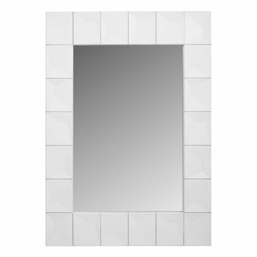 Vgspejl Alexandra House Living Hvid 4 x 119 x 84 cm Rektangulr #1