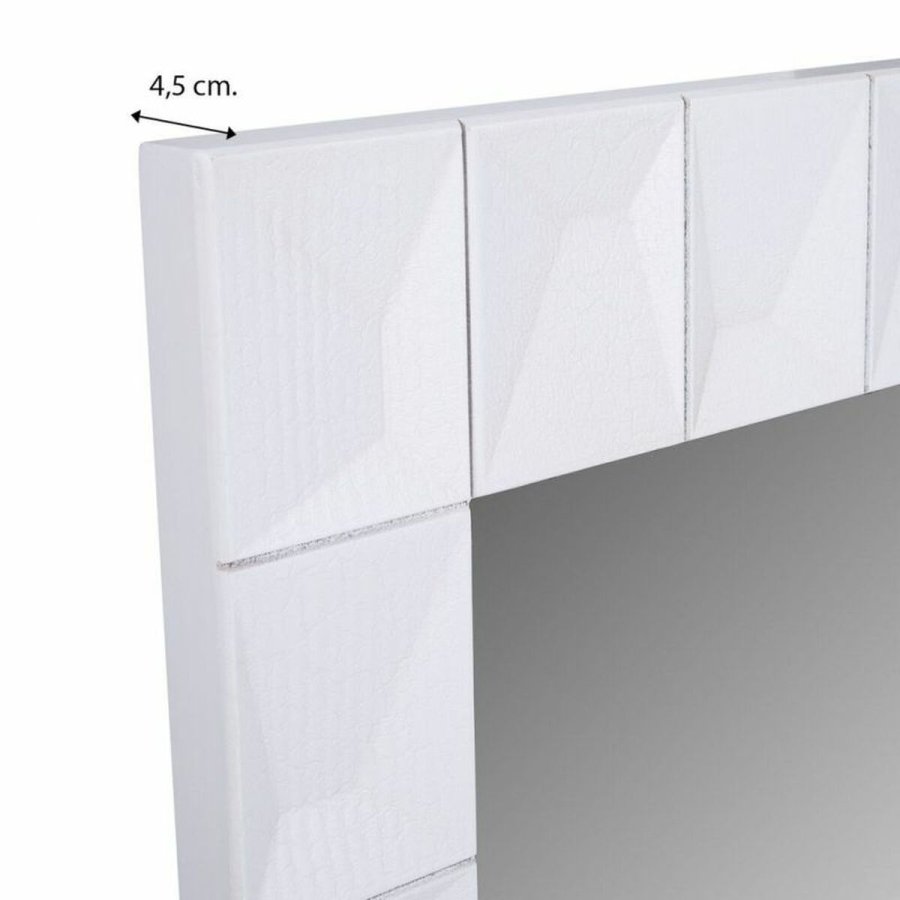 Vgspejl Alexandra House Living Hvid 4 x 119 x 84 cm Rektangulr #11