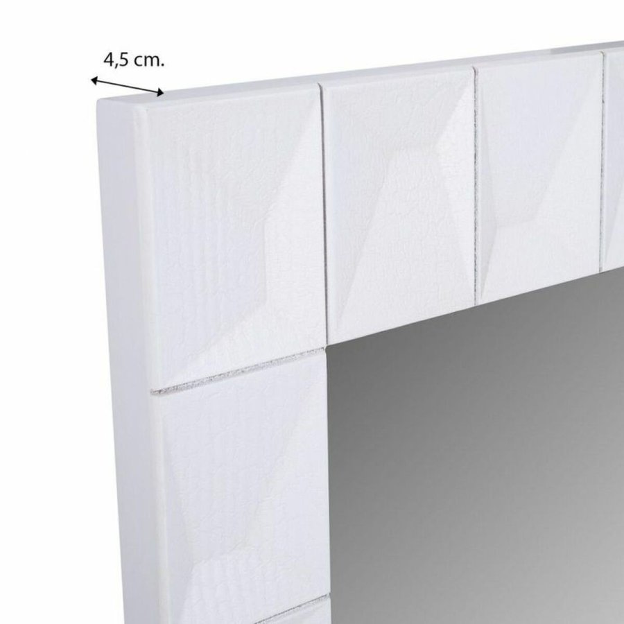 Vgspejl Alexandra House Living Hvid 4 x 119 x 84 cm Rektangulr #26