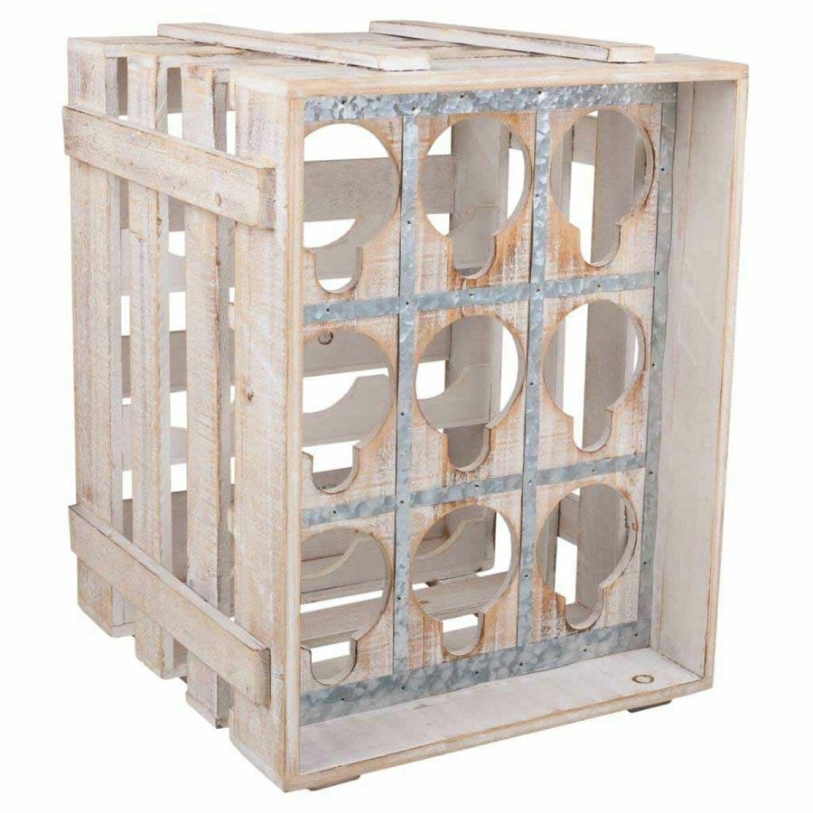 Flaskereol Alexandra House Living Natur Gran 43 x 32 x 33 cm 9 flasker Kasse #1