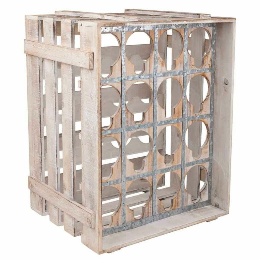 Flaskereol Alexandra House Living Natur Gran 55 x 32 x 41 cm 16 flasker Kasse #1