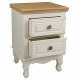 Natbord Alexandra House Living Hvid Natur 33 x 53 x 37 cm #6