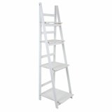 Hylder Alexandra House Living Hvid Paulonia tr Tr MDF 38 x 150 x 41 cm Trappe #1