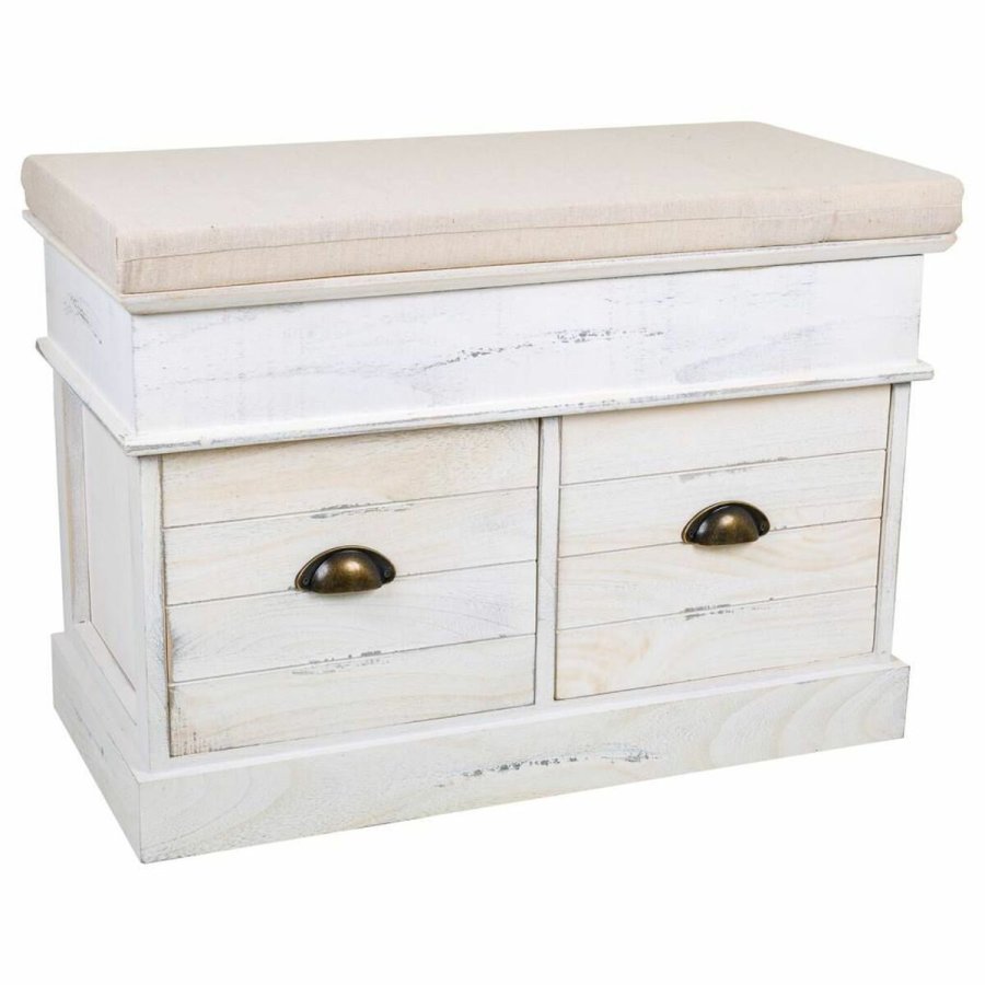 Bl kiste Alexandra House Living Hvid Paulonia tr Tr MDF 35 x 50 x 70 cm #1