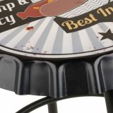 Taburet Alexandra House Living Metal Jern 35 x 46 x 35 cm #2