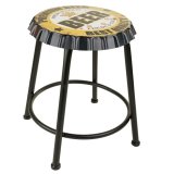 Taburet Alexandra House Living Metal Jern 35 x 46 x 35 cm #1