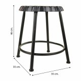 Taburet Alexandra House Living Metal Jern 35 x 46 x 35 cm #16