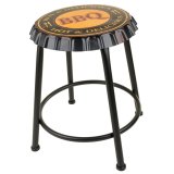 Taburet Alexandra House Living Metal Jern 35 x 46 x 35 cm #1