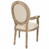 Spisebordsstol Alexandra House Living Beige 46 x 96 x 55 cm #3