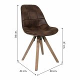 Spisebordsstol Alexandra House Living Gr 44 x 84 x 48 cm #6