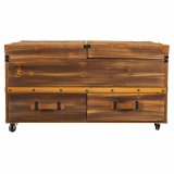 Flaskereol Alexandra House Living Natur Gran 60 x 55 x 100 cm #13