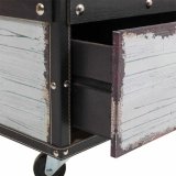 Flaskereol Alexandra House Living Hvid Lrred Tr MDF 60 x 55 x 100 cm #25