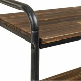 Hylder Alexandra House Living Brun Gr Tr Metal 34 x 58 x 98 cm Med hjul #5
