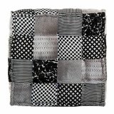 Pude Alexandra House Living Hvid Sort 80 x 20 x 80 cm #3