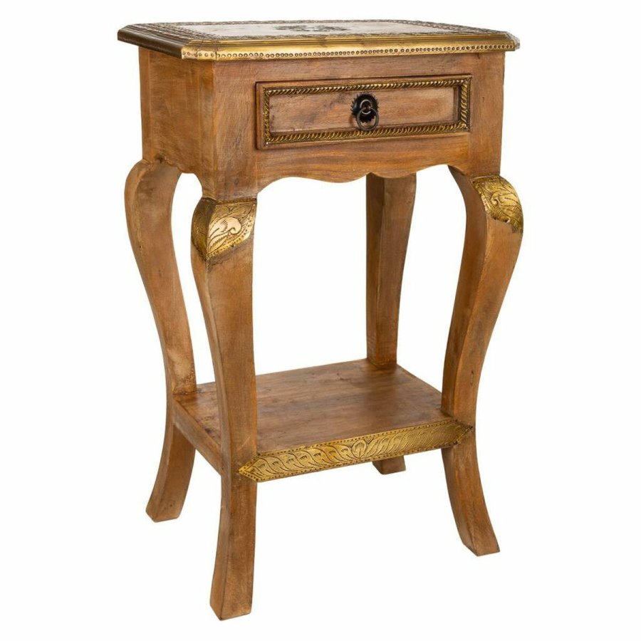 Natbord Alexandra House Living Gylden 28 x 61 x 38 cm #1