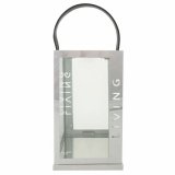 Laantarn Alexandra House Living Slv Glas Rustfrit stl 18 x 30 x 18 cm #4