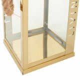 Laantarn Alexandra House Living Guld Glas Rustfrit stl 18 x 30 x 18 cm #6