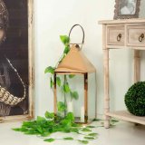 Laantarn Alexandra House Living Kobber Glas Rustfrit stl 28 x 66 x 29 cm #3