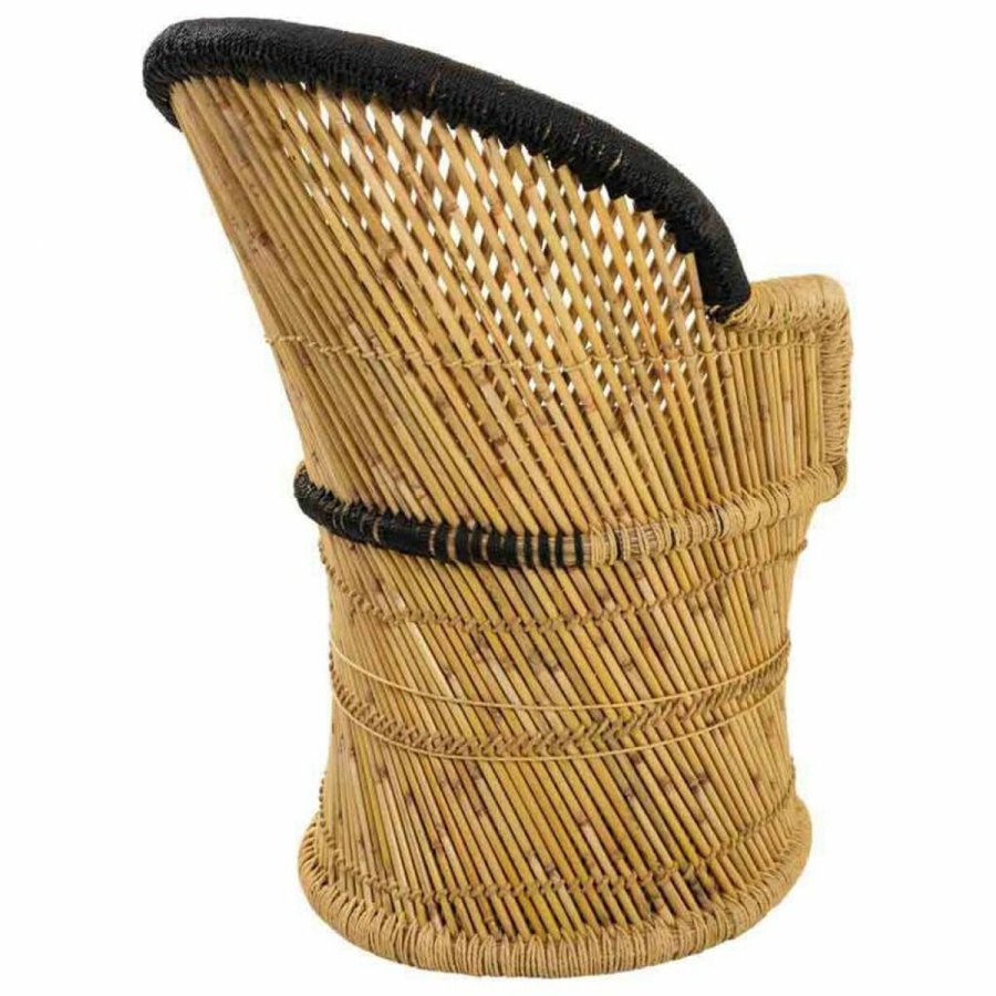 Lnestol Alexandra House Living Sort Natur 46 x 89 x 63 cm #3