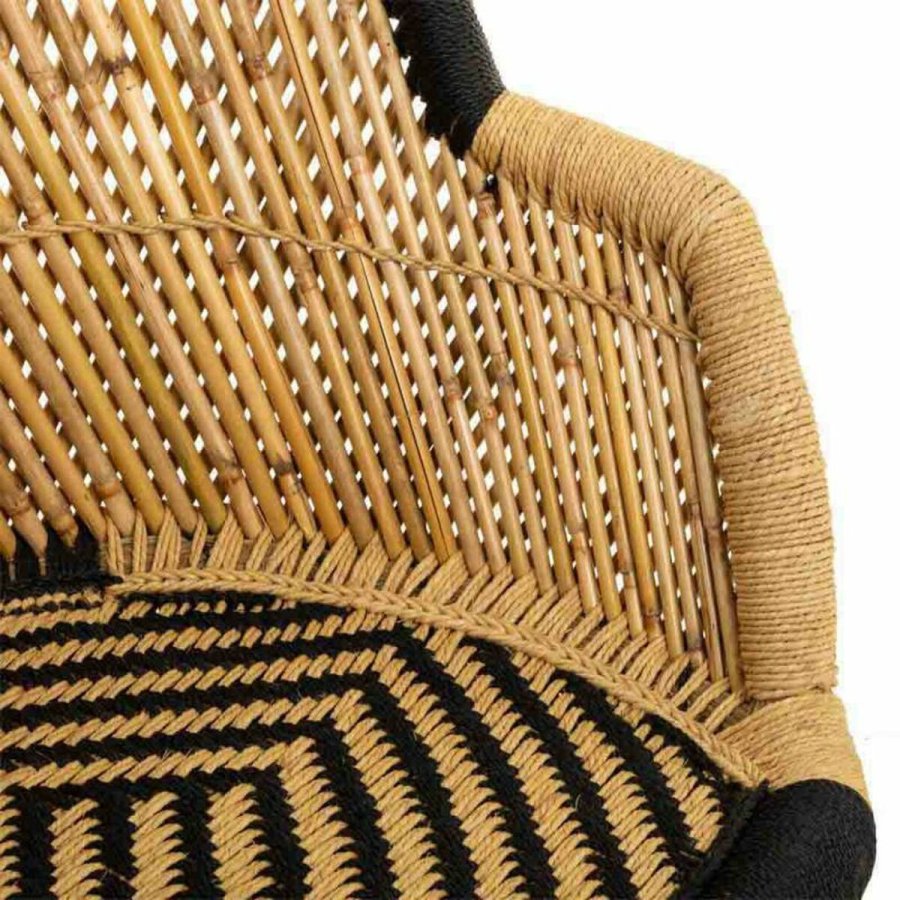 Lnestol Alexandra House Living Sort Natur 46 x 89 x 63 cm #4