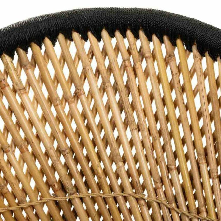 Lnestol Alexandra House Living Sort Natur 46 x 89 x 63 cm #5