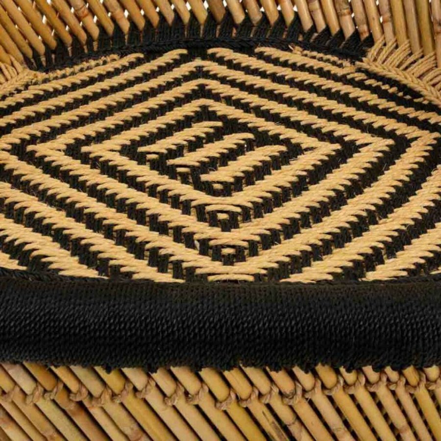 Lnestol Alexandra House Living Sort Natur 46 x 89 x 63 cm #6