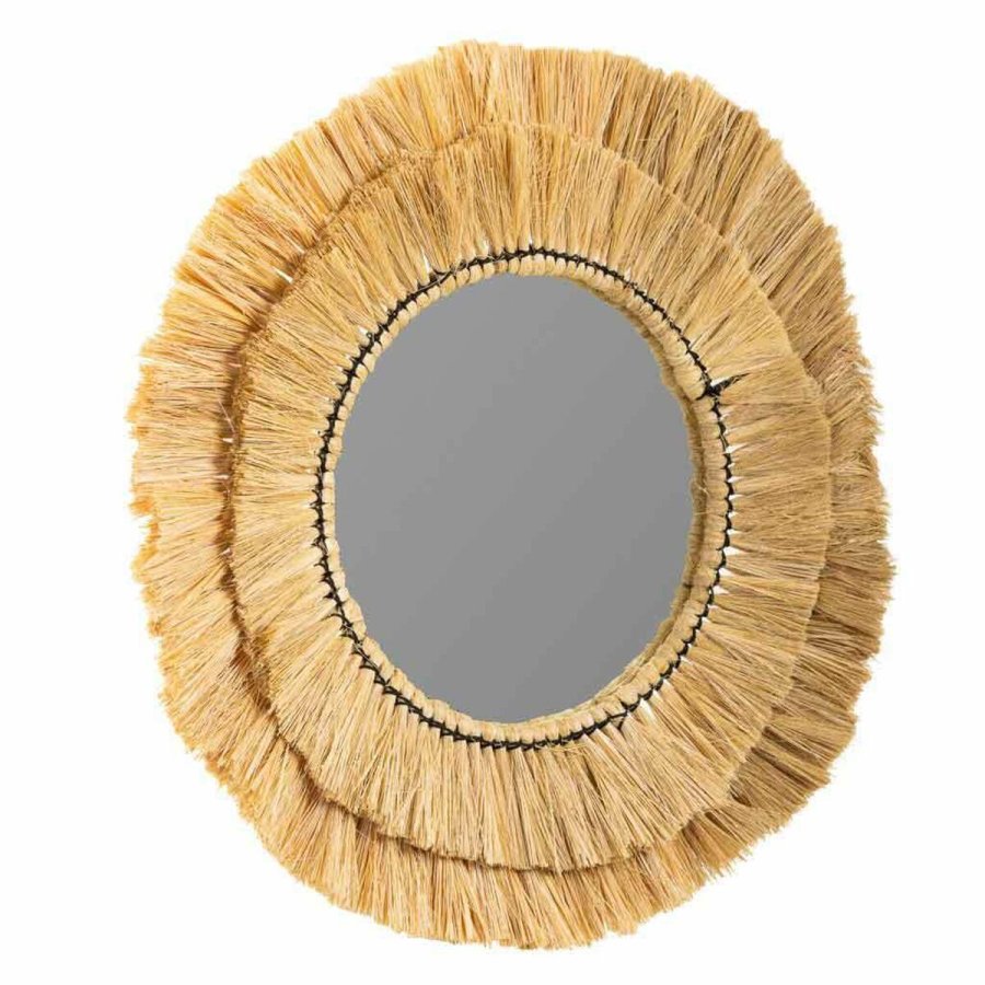 Vgspejl Alexandra House Living Natur 57 x 6 x 57 cm Cirkler #1