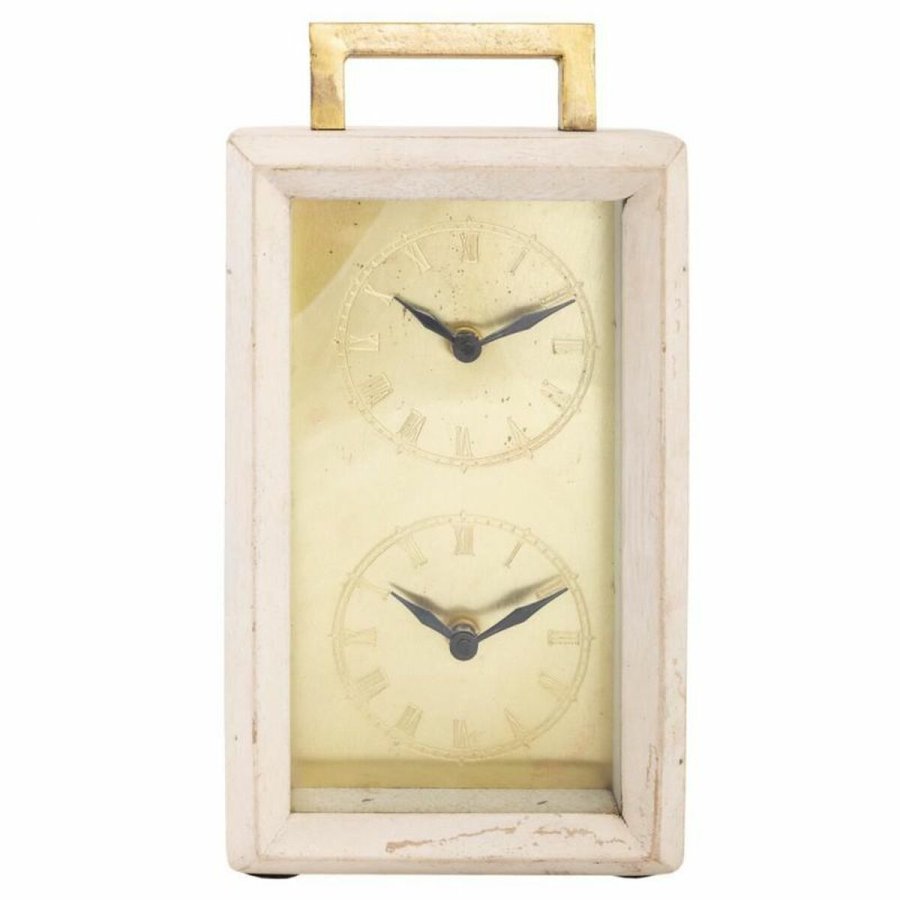 Namizna ura Alexandra House Living Kobber Glas Jern Mangotr 9 x 30 x 15 cm #6