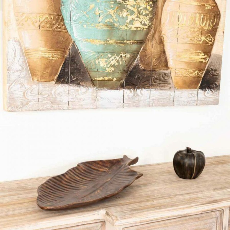 Borddekoration Alexandra House Living Brun Polyesterharpisk 23 x 4 x 54 cm Ark #2